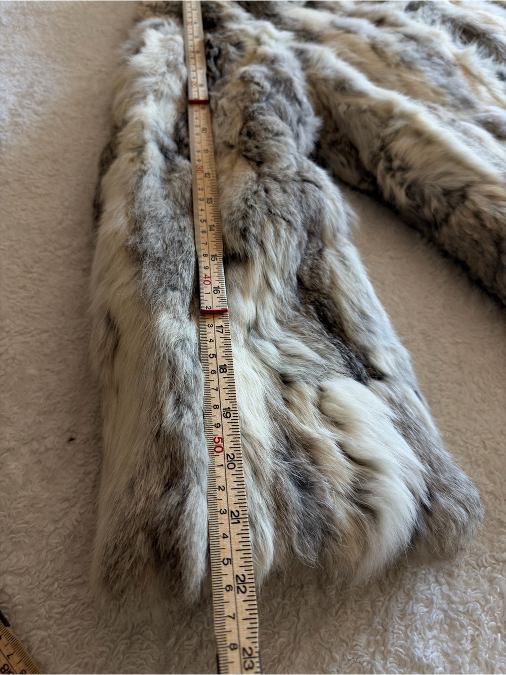 Vintage Genuine Rabbit Fur Coat-Dino Ricco - Picture 16 of 16